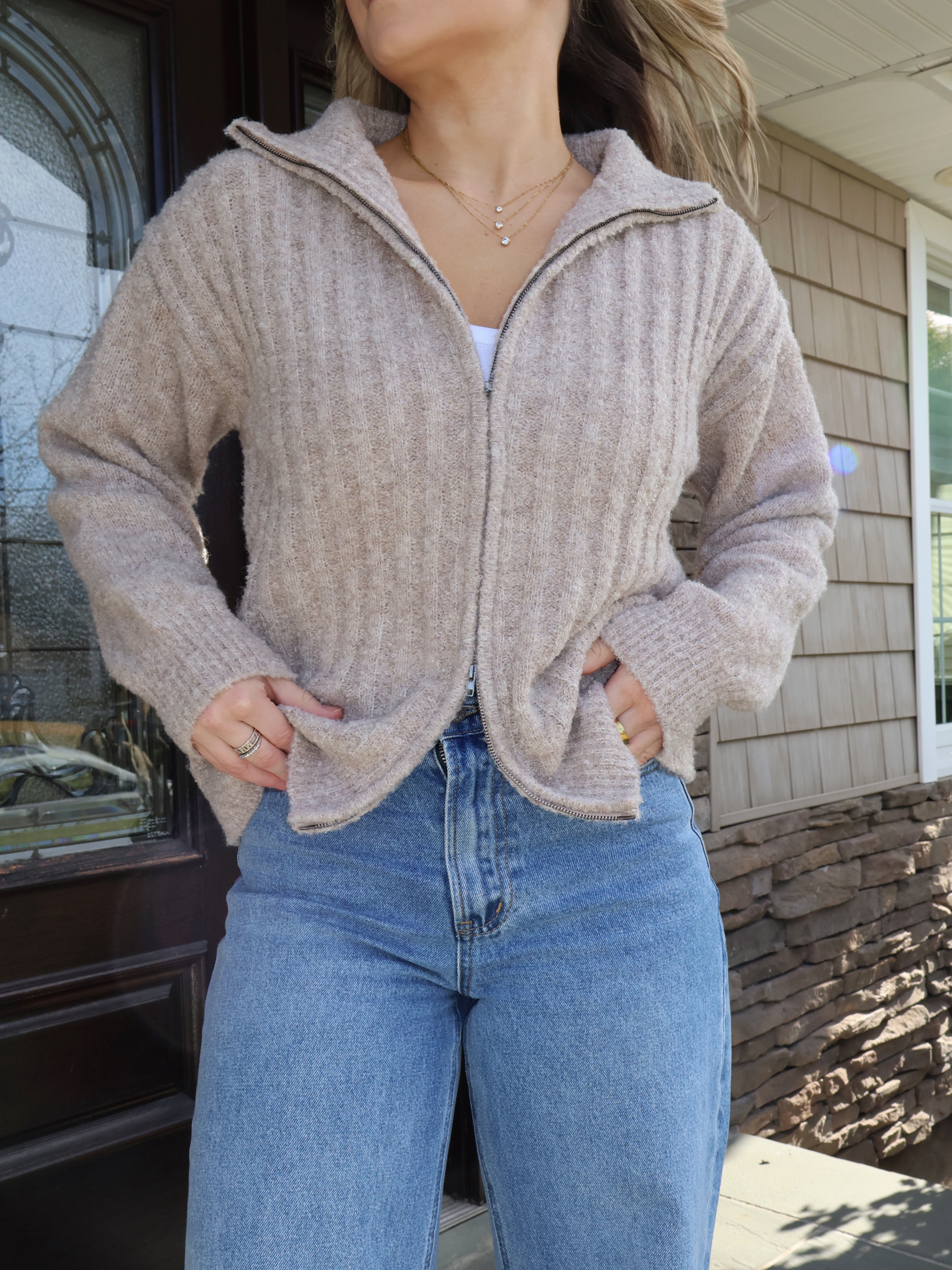 Chloe Zip Sweater