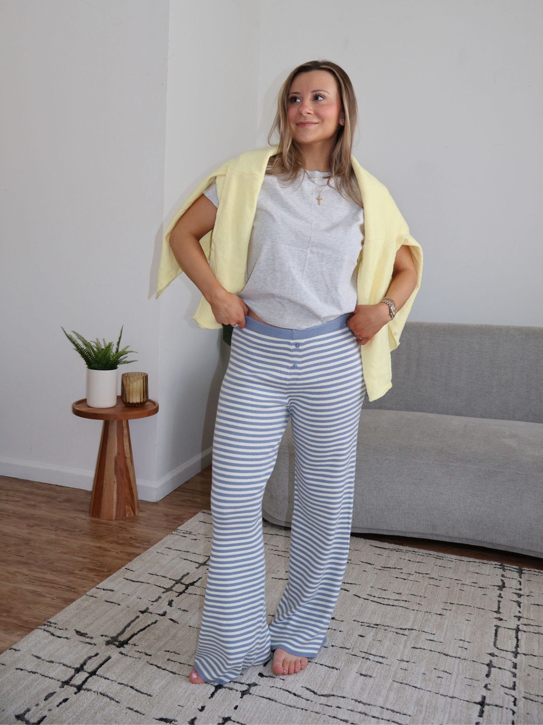 On A Cloud Striped Pants