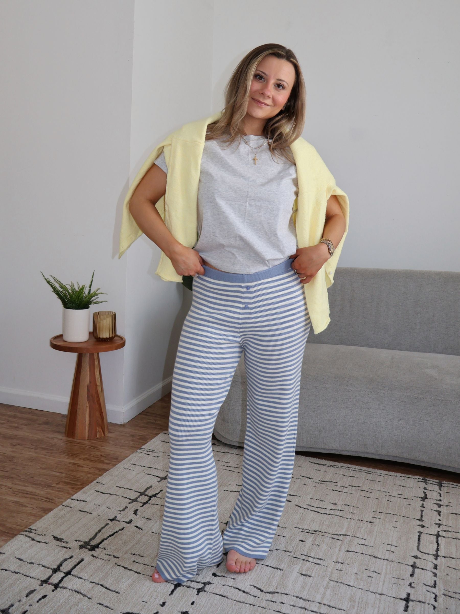 On A Cloud Striped Pants