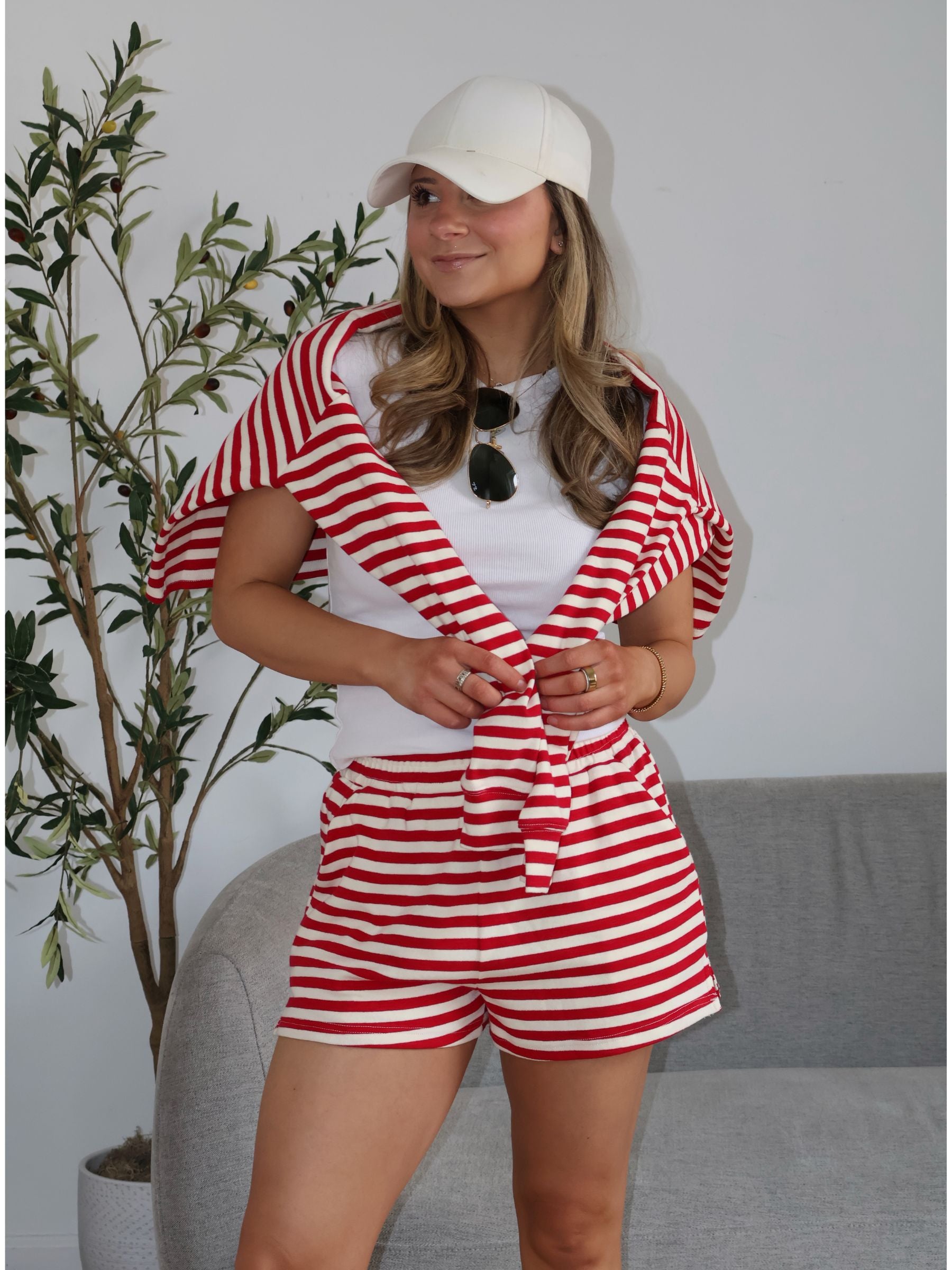 Ruby Striped Long Sleeve Top (Set)