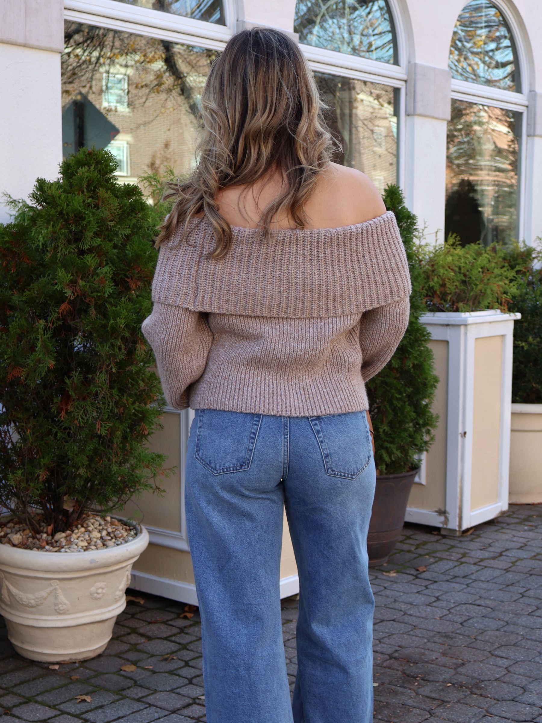 Brooklyn Off-The-Shoulder Sweater