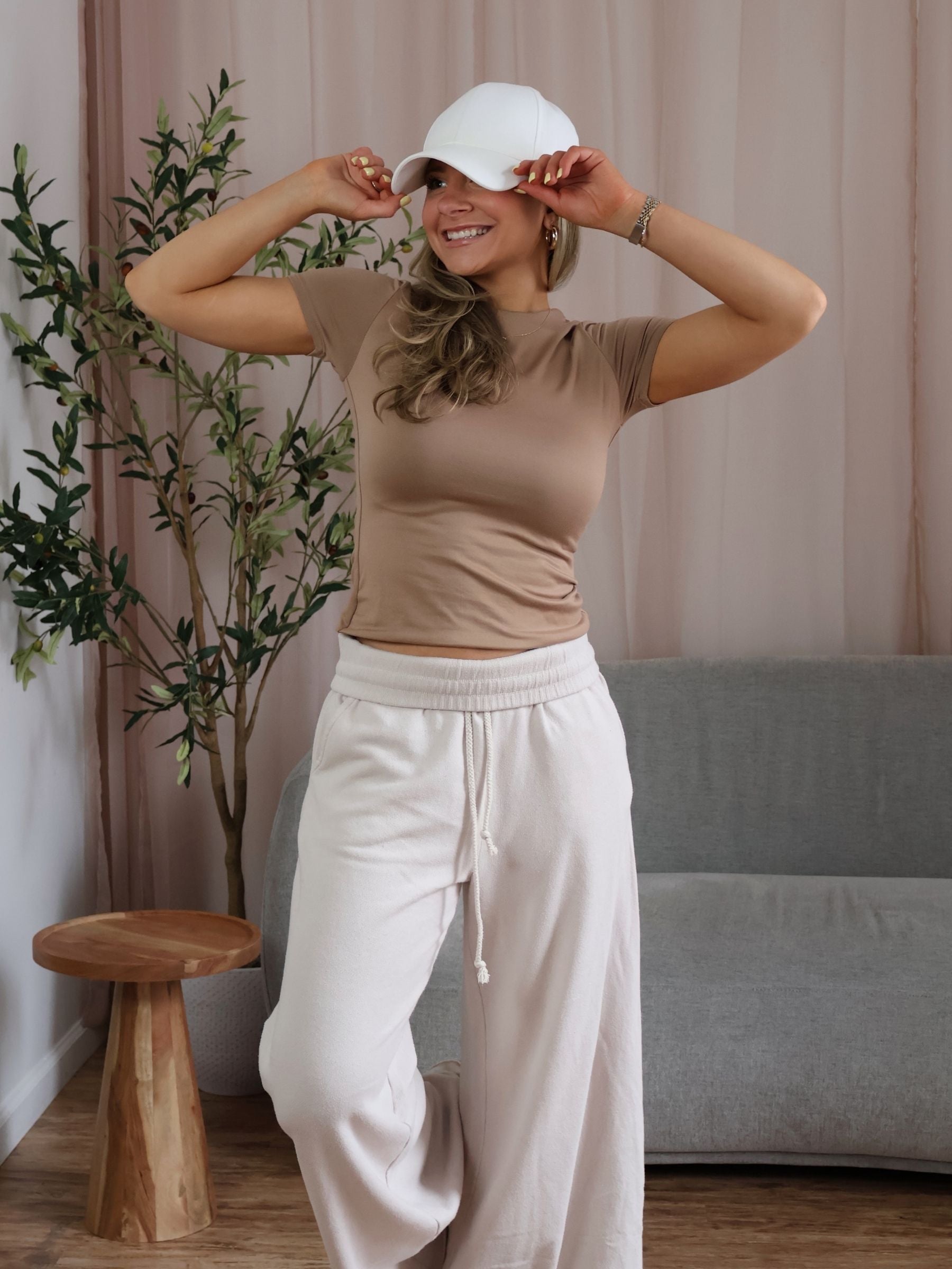 Clean Lines Short Sleeve Top // Mocha