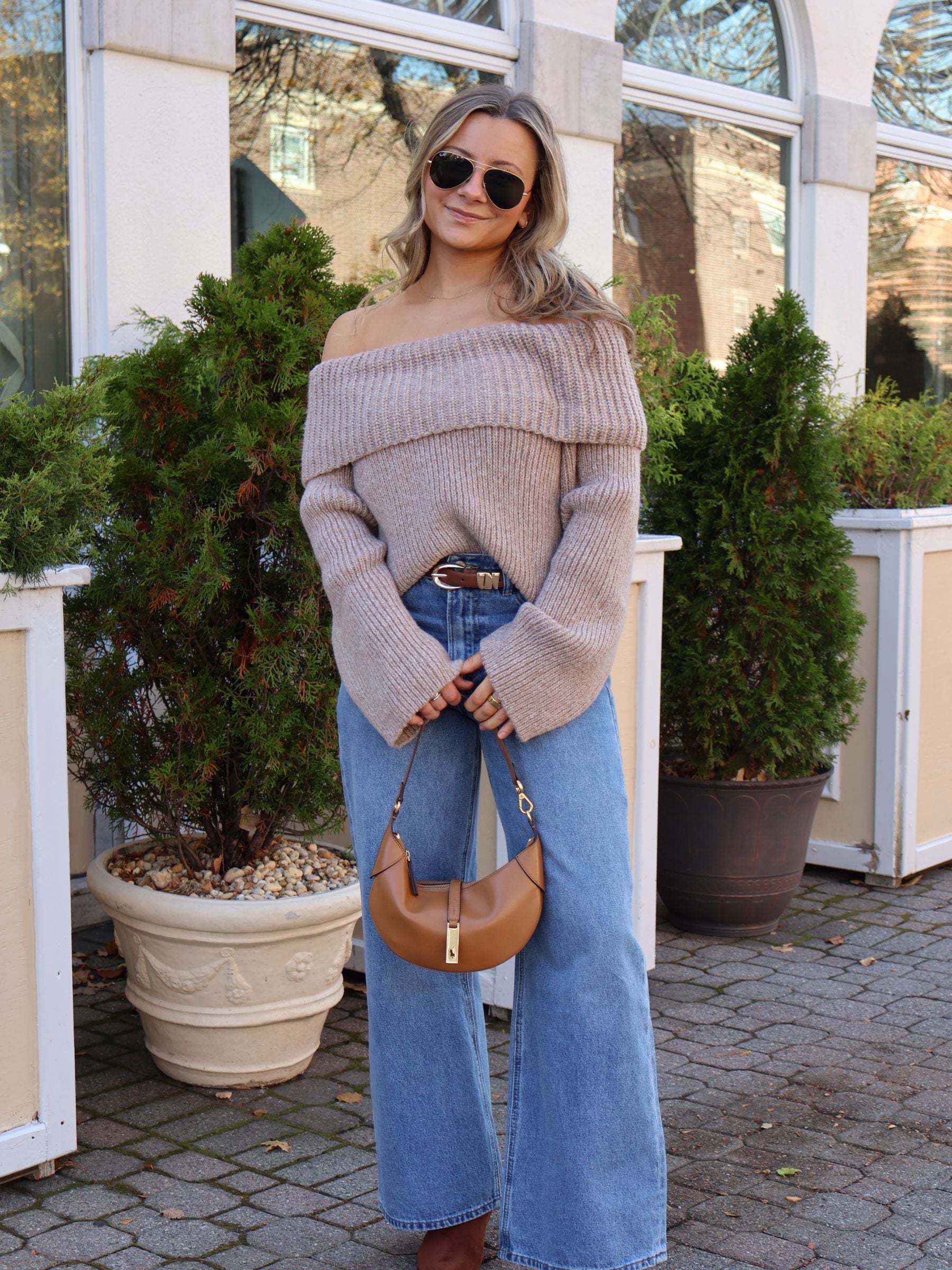 Brooklyn Off-The-Shoulder Sweater
