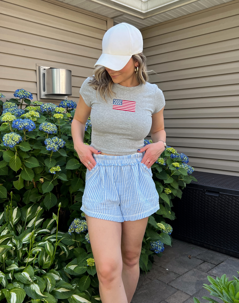 All American Cropped T-Shirt