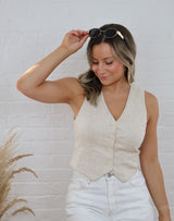 Barcelona Linen Vest