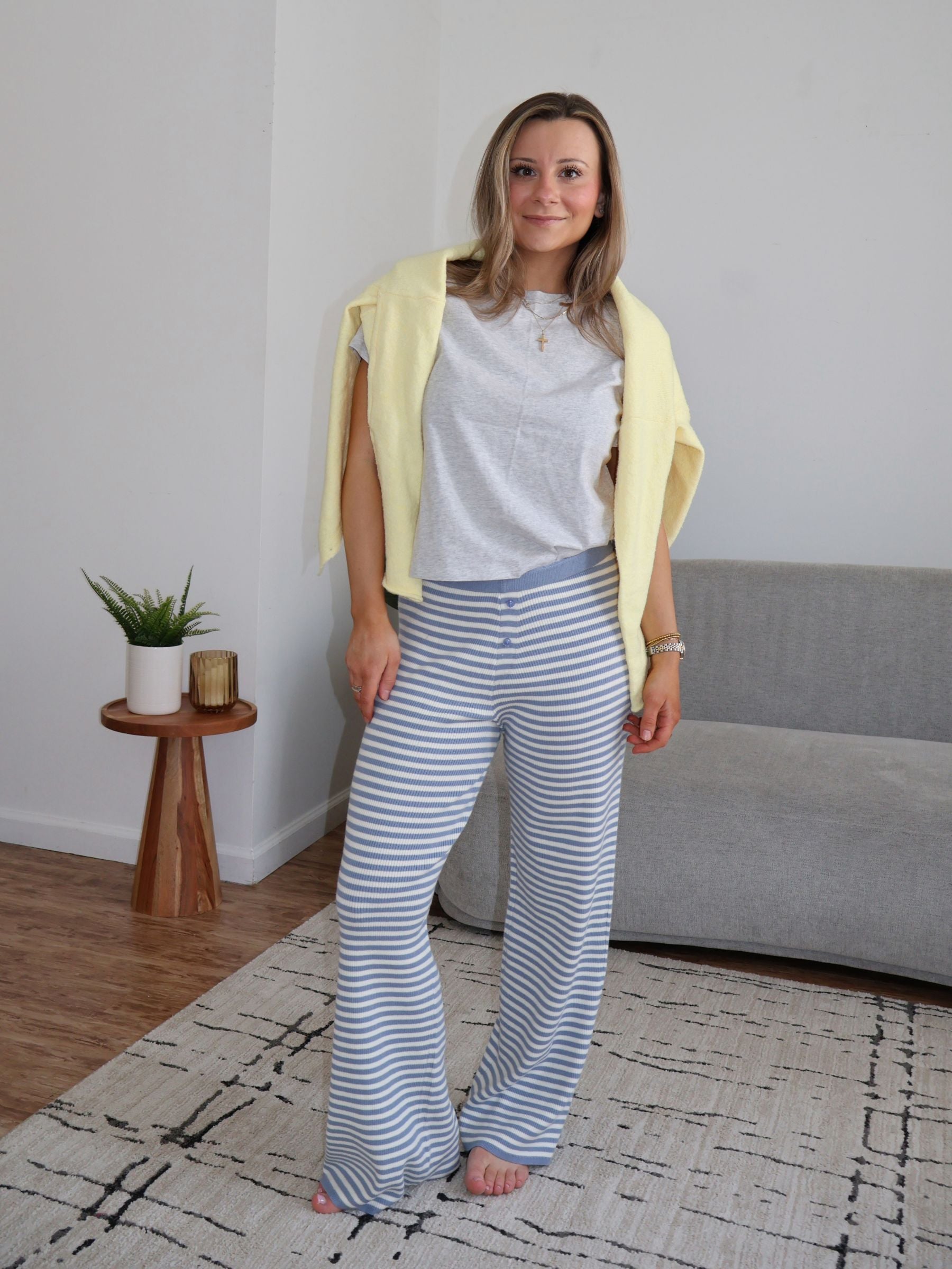 On A Cloud Striped Pants