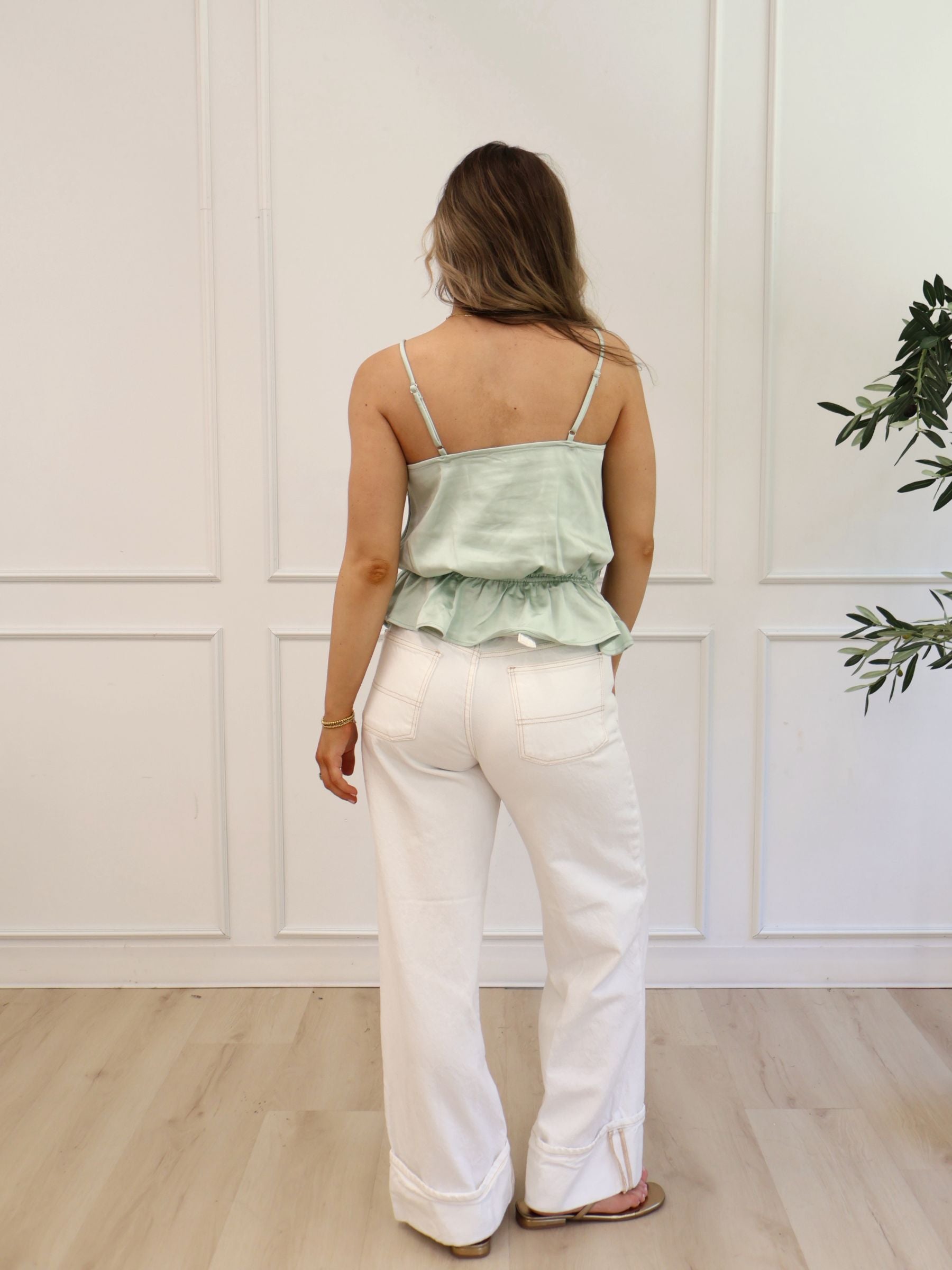 Sunkissed Satin Lace Top