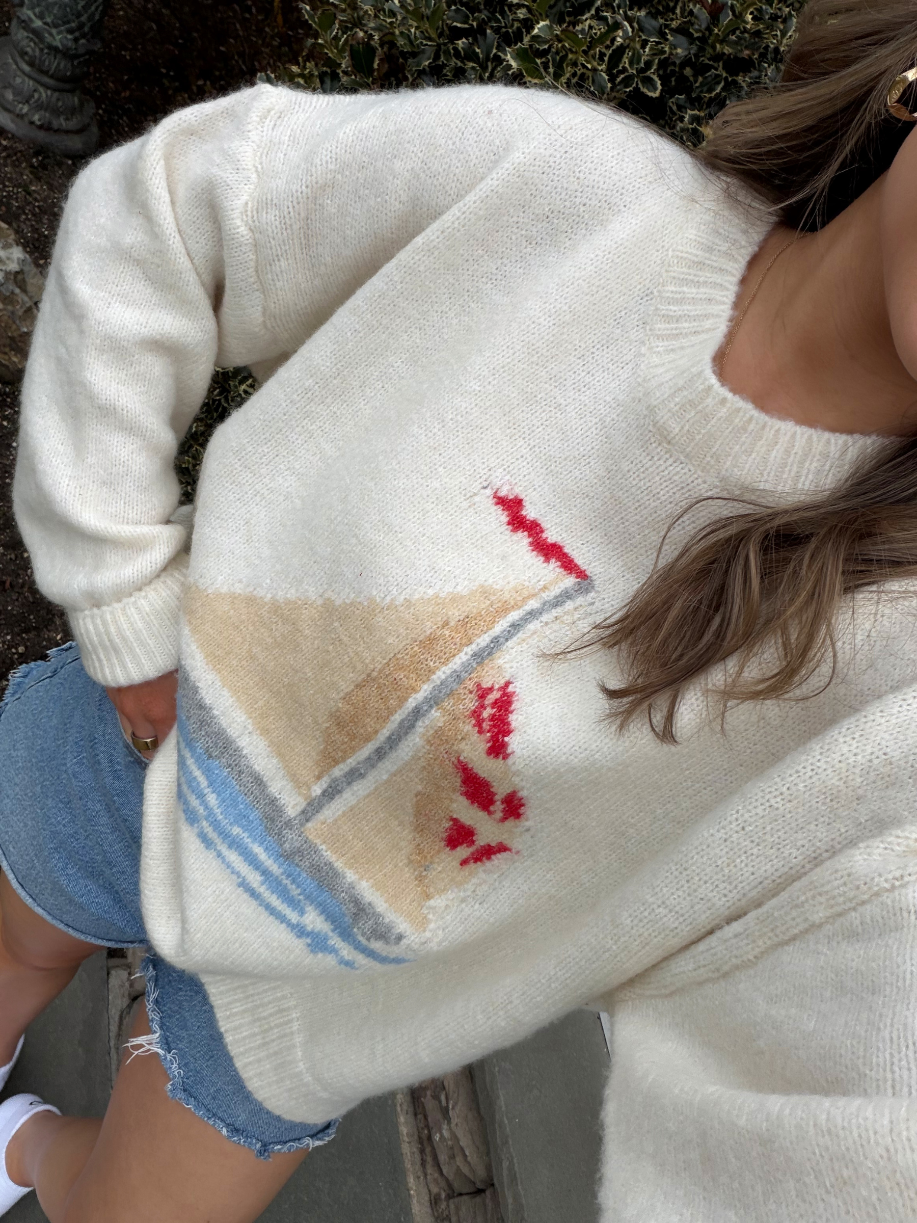 Sea Breeze Sailboat Sweater