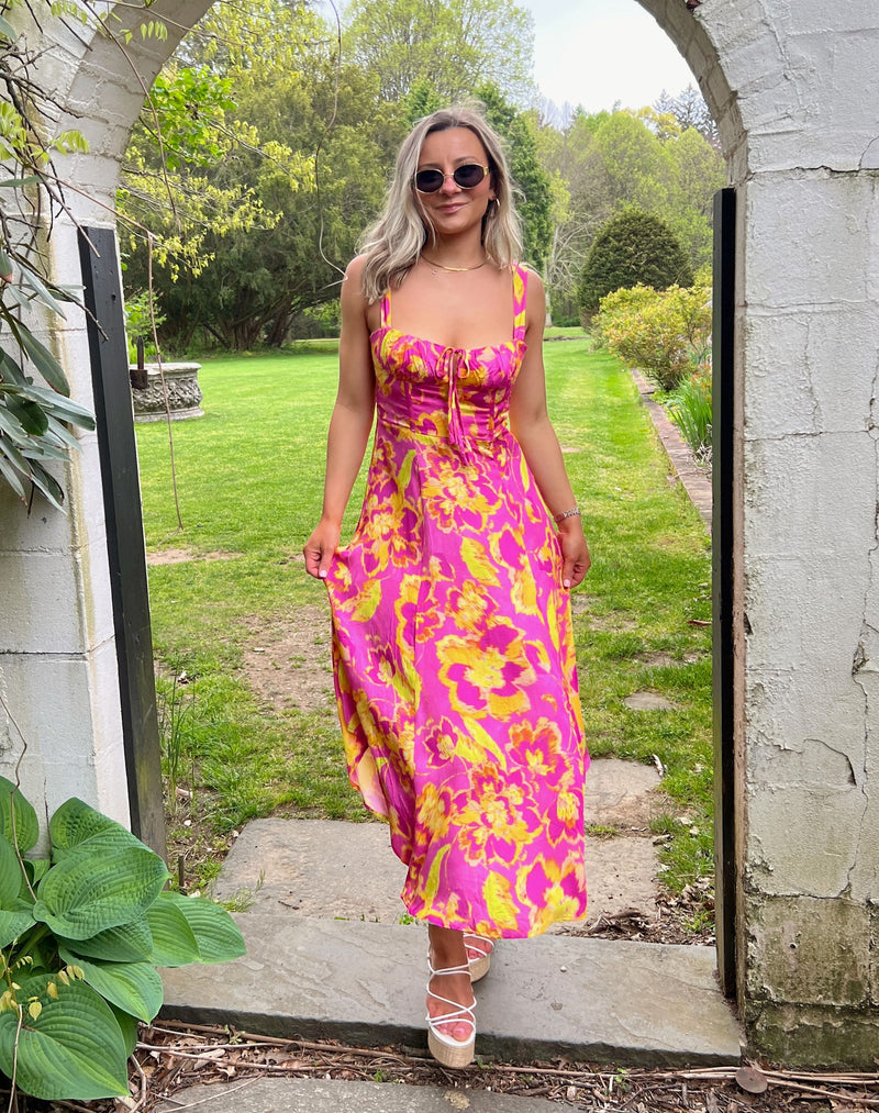 Hawaiian Sunsets Midi Dress