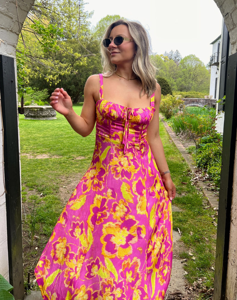 Hawaiian Sunsets Midi Dress