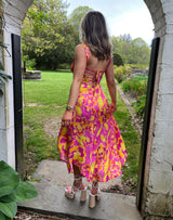 Hawaiian Sunsets Midi Dress