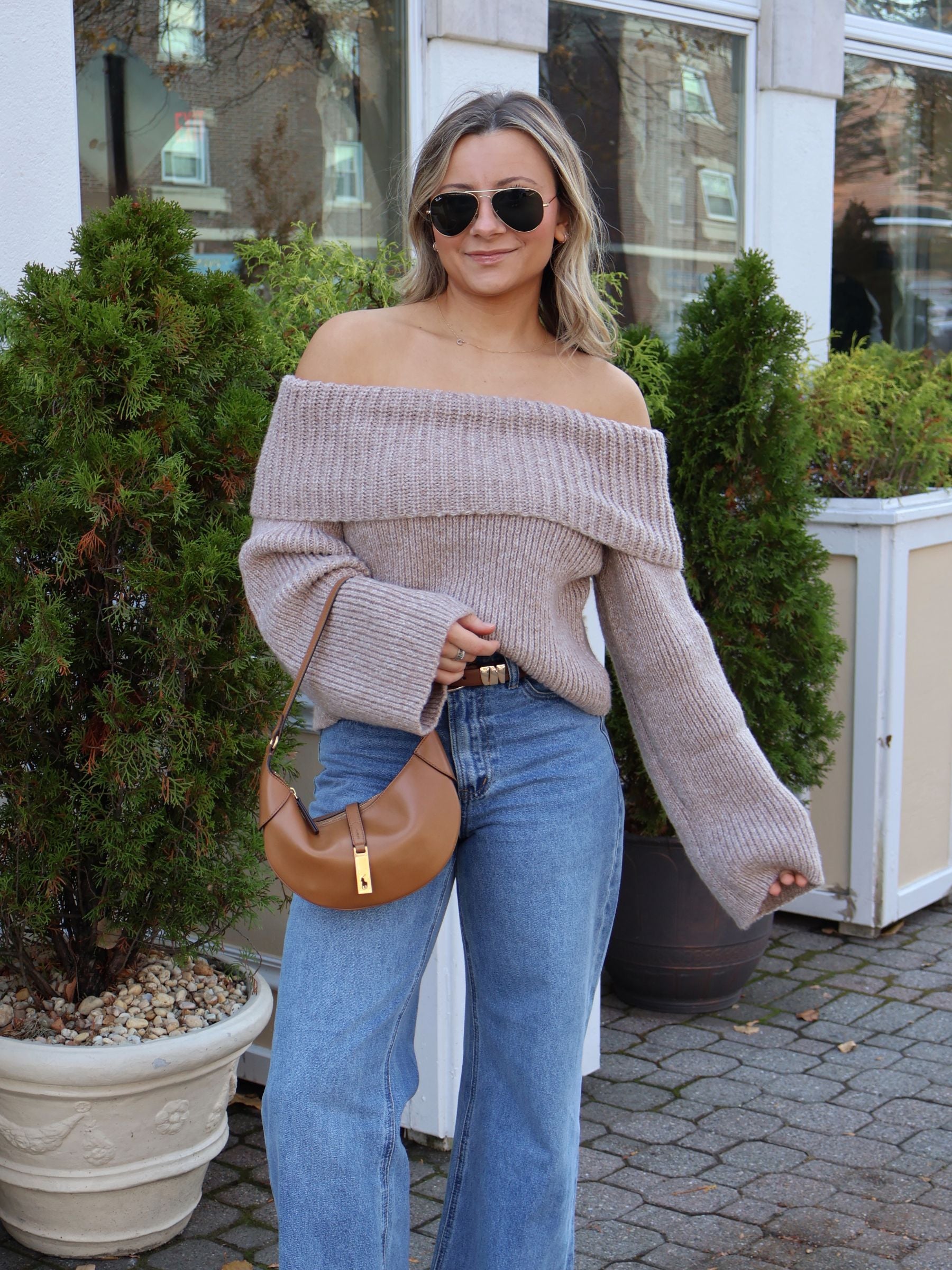 Brooklyn Off-The-Shoulder Sweater
