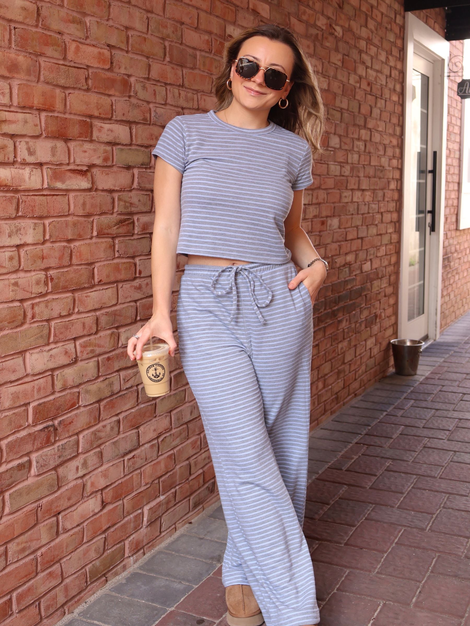 Soft Skies Striped Tee